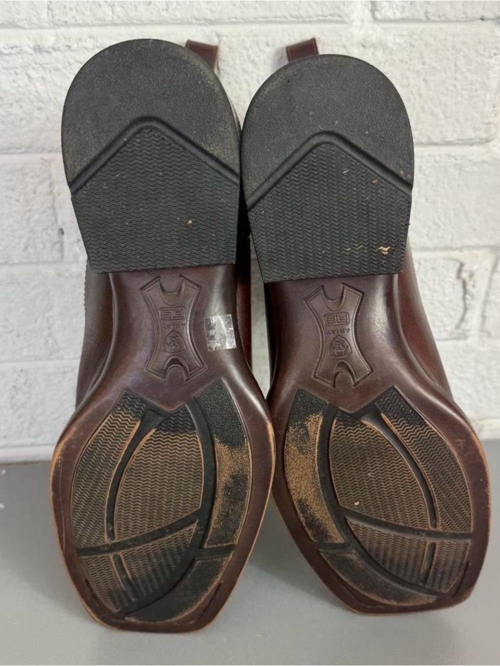 Ariat Brown Leather Booker Boots - Picture 5 of 7